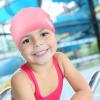 3 Pieces Kids Swim Caps Toddlers Swimming Caps Silicone Swim Cap for Boys Girls (Age 4-12) Baby Waterproof Cartoon Bathing Hats for Long and Short Hair (Girl Style) view 3