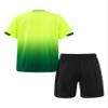 Jugaoge Kids Boys Football Soccer Training Team Uniform 2 Pcs Sport Suit Tracksuit Workout Fitness Sportswear Fluorescent Green 9-10 Years view 2