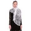 White Long Chapel Veil Mantilla Wrap Shawl Vintage Spanish Lace Floral Mass Head Covering Rectangular Church Veil view 3