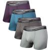 BAMBOO COOL Men's Underwear Soft Breathable Stretch Classic Boxer Briefs with Fly,Multipack view 1