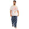 Peppa Pig Mens Daddy Pig Pyjamas Grey Medium view 2