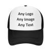 Custom Hat for Men Women Design Your Own Personalized Hat Trucker Hat with Text Photos Customize Mesh Hat Snapback Hat Black view 1