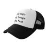 Custom Hat for Men Women Design Your Own Personalized Hat Trucker Hat with Text Photos Customize Mesh Hat Snapback Hat Black view 2