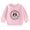 Kayotuas Toddler Easter Shirt for Girls Boys Cute Letter Print Long Sleeve Top Crewneck Sweatshirt Spring Clothes (Easter Rabbit Print,1-2T) view 1