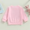 Kayotuas Toddler Easter Shirt for Girls Boys Cute Letter Print Long Sleeve Top Crewneck Sweatshirt Spring Clothes (Easter Rabbit Print,1-2T) view 4