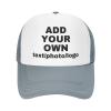 Custom Hats for Men Women Personalized Caps Design Your Own Trucker Hat with Text Logo Customized Mesh Hat Hip Hop Caps Gray view 1