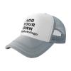 Custom Hats for Men Women Personalized Caps Design Your Own Trucker Hat with Text Logo Customized Mesh Hat Hip Hop Caps Gray view 2