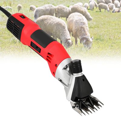 BEESOM Electric Sheep Shears, Sheep Hair Trimmer, Professional Horse Care Animal Shearing Machine, Farm Livestock Grooming Kit Hair Cutting, 6 Speeds Control, Sheep Trimmer,220V-13straightteeth