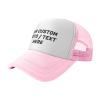 Custom Hats Personalized Cap for Men Women Design Your Own Trucker Hat Cap with Text Logo Image Customize Mesh Hat Baseball Hats Pink view 2