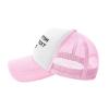 Custom Hats Personalized Cap for Men Women Design Your Own Trucker Hat Cap with Text Logo Image Customize Mesh Hat Baseball Hats Pink view 3