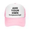 Custom Cap Personalized Hats for Men Women Design Your Own Trucker Hat Cap with Text Logo Image Customized Mesh Hat Snapback Cap Pink view 1
