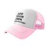 Custom Cap Personalized Hats for Men Women Design Your Own Trucker Hat Cap with Text Logo Image Customized Mesh Hat Snapback Cap Pink view 2