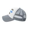 Custom Hat for Men Women Personalized Caps Design Your Own Trucker Hat with Text Image Customize Mesh Hat Adjustable Caps Gray view 3