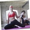 Elastic Sports Headband 9pcs Cloth Red Unisex Athletic Hairband view 3