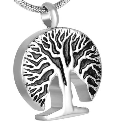 BIAIHQIE Tree of Life Cremation Jewelry URN Memorial Ash Keepsake Pendant Necklace Unisex
