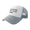 Custom Hats for Men Women Personalized Cap Design Your Own Trucker Hat with Text Image Customized Mesh Hat Baseball Hats Gray view 2