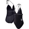 G-III Sports Women's Black Las Vegas Raiders Full Count One-Piece Swimsuit view 1