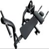 French Fitness FFB Black Ab Crunch Bench  Durable Midsection Workout Machine w/Oversized Handles and Anti-Slip Grips for Core Strength view 1