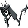 French Fitness FFB Black Ab Crunch Bench  Durable Midsection Workout Machine w/Oversized Handles and Anti-Slip Grips for Core Strength view 2