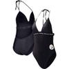 G-III Sports Women's Black Pittsburgh Steelers Full Count One-Piece Swimsuit view 1