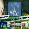 Obokidlyamor Golf Simulator Impact Screens+ Shake Netting Net One Frame- Sim Ball Simulator Impact Display Projection Screen with 10pcs Grommet Ropes (7" Size, Impact Screen+Shank Net) view 2