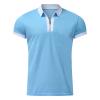 Men's Classic Short Sleeve Polo Shirt Zip Up Big&Tall Casual Summer Slim Fit T-Shirts Striped Graphic Printed Beach Tees Tops view 2