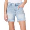 Angels Forever Young Forever High-Rise Cuffed Jean Shorts, Super Soft Denim, 4" Inseam, Paola, 6 view 1