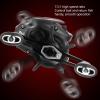 7.5:1 Gear Ratio Super Smooth Power,Baitcasting Reel,New Compact Design Baitcaster Fishing Reel,Shielded Ball Bearings Anti-Corrosion Baitcaster Reel(Right hand wheel), baitcaster reels bait cast view 3