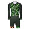 KOZUJI Triathlon Suit Women's Cycling Jersey Suit Short/Long Sleeve Summer Clothing Bodysuit Jumpsuit with 9D Gel Pad (Color : Long Sleeve, Size : XXX-Large) view 1