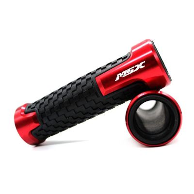 Motorcycle Handlebar Grips for Honda MSX125 Grom MSX 125 2014-2020 2019 2018 2017 Motorcycle Accessories Handle Grip Handlebar Grips Cover Handlebar Grips (Color : Rojo)