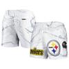Pro Standard Men's White Pittsburgh Steelers Allover Marble Print Shorts view 1