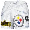 Pro Standard Men's White Pittsburgh Steelers Allover Marble Print Shorts view 2