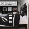 FOCO Las Vegas Raiders NFL Team Color Bed In a Bag Comforter Bedding 3 Piece Full Set view 2