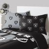 FOCO Las Vegas Raiders NFL Team Color Bed In a Bag Comforter Bedding 3 Piece Full Set view 4