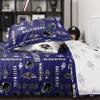 FOCO Baltimore Ravens NFL Team Color Bed In a Bag Comforter Bedding 5 Piece Twin Set view 4