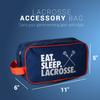 ChalkTalkSPORTS Guys Lacrosse Accessory Bag | Travel Bag Dopp Kit | Eat Sleep Lacrosse view 2