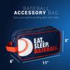 ChalkTalkSPORTS Baseball Accessory Bag | Travel Bag Dopp Kit | Eat Sleep Baseball view 2
