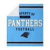 FOCO Carolina Panthers NFL Team Property Of Sherpa Fleece Blanket view 1