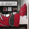 FOCO Tampa Bay Buccaneers NFL Team Color Bed In a Bag Comforter Bedding 3 Piece Twin Set view 2