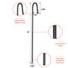 Deerbusters 18in Rebar Ground Stakes - Heavy Duty J Hook (16 Pack) view 2