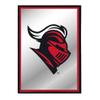 The Fan-Brand NCAA Rutgers Scarlet Knights: Mascot - Vertical Framed Mirrored Wall Sign - Sports Team Bar Sign Dcor - Home, Dorm, Garage, Office, Fan Cave view 1