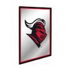 The Fan-Brand NCAA Rutgers Scarlet Knights: Mascot - Vertical Framed Mirrored Wall Sign - Sports Team Bar Sign Dcor - Home, Dorm, Garage, Office, Fan Cave view 2