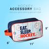 ChalkTalkSPORTS Hockey Accessory Bag | Travel Bag Dopp Kit | Eat Sleep Hockey view 2