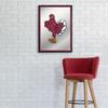 The Fan-Brand NCAA Virginia Tech Hokies: Mascot - Maroon Edge - Vertical Framed Mirrored Wall Sign - Sports Team Bar Sign Dcor - Home, Dorm, Garage, Office, Fan Cave view 4