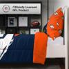 FOCO Denver Broncos NFL Team Color Bed In a Bag Comforter Bedding 3 Piece Twin Set view 2