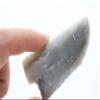 Arkansas Novaculite Curved Fantasy Knife Blade Handmade Using Flint Knapping Pressure Flake Techniques Great DIY Fantasy Blade/Point Cosplay;Reiki Energy/Wiccan Wand Cuts Ties/Negative Energy view 1