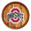The Fan-Brand NCAA Ohio State Buckeyes: "Faux" Barrel Top Sign - Football, Basketball, Baseball & College Sports Dcor for Home, Office, Game Room, Fan Cave & Garage view 1