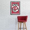 The Fan-Brand NCAA Wisconsin Badgers: Team Spirit - Mascot - Vertical Framed Mirrored Wall Sign - Sports Team Bar Sign Dcor - Home, Dorm, Garage, Office, Fan Cave view 4