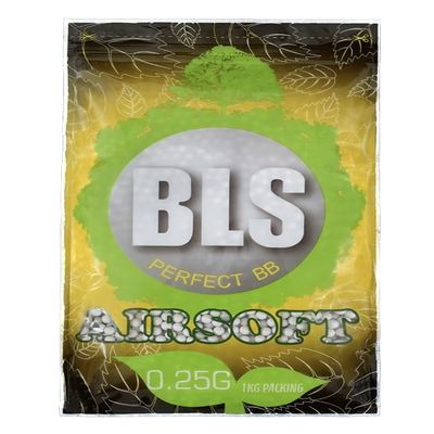 Clover Airsoft-BLS Precision Airsoft 6mm BBS Ammo (Bio, .25 Gram - 4,000 BBS)