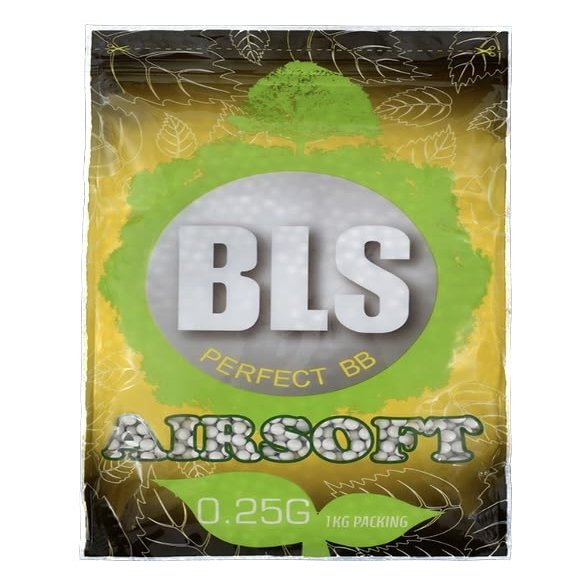 Clover Airsoft-BLS Precision Airsoft 6mm BBS Ammo (Bio, .25 Gram - 4,000 BBS)